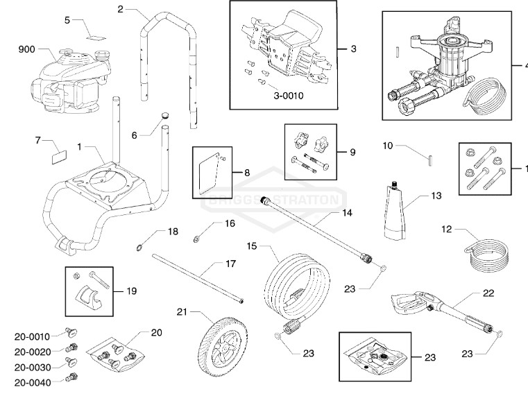 Craftsman Pressure Washer CMXGWAS020737- 00 Parts